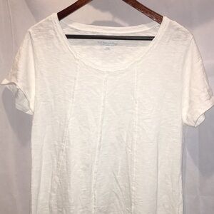 Soft Surroundings White Cotton Tee Shirt Dress | Short Sleeve | Size XL